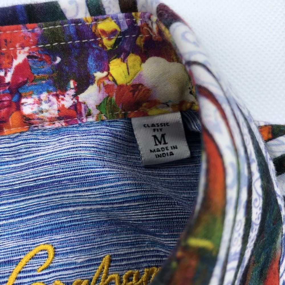 Robert Graham Men's M Tempo Long Sleeve Button Down Shirt Paisley - Picture 3 of 11
